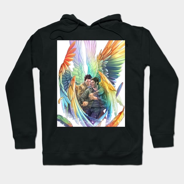 Destiel Rainbows Hoodie by GioGui